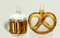 condecoro Breze und Bierglas Christbaumschmuck Christbaumkugel 2er Set