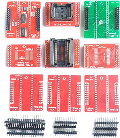 Nanao V3 Adapter Socket Programm Kit nur für TL866II Programmer TSOP48 SOP44 Nand Flash 24 93 25 mcu Bios EPROM AVR eprom