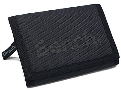 RabamtaGO Collection Klettbörse Bench Geldbörse, Geldbeutel, Portemonnaie, Münzbörse Wallet (M4 Grau)