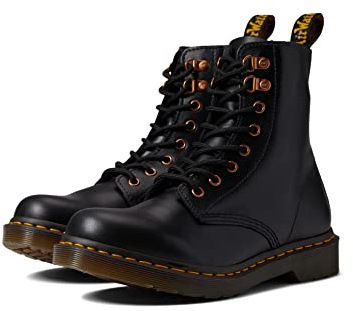 Dr. Martens 8 Eye Boot Springerstiefel, Black Wanama, 38 EU