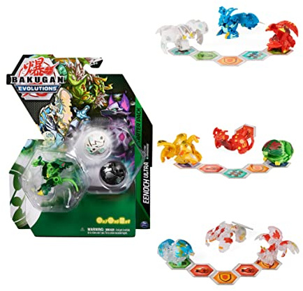 BAKUGAN 'Evolutions' Starter Pack mit 3 Bällen (1 Ultra und 2 Basic Balls), unterschiedliche Varianten