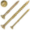 Holzbauschraube 4x30 mm - 200 Stück, gelb verzinkt, TX 20, Cut-Spitze, Reibteil, ETA | SCREW REBEL