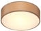 MONZANA® Deckenlampe Stoff Wohnzimmer Schlafzimmer E27 Taupe 30cm Rund 1-Flammig 40W Lampe Flur Küche Deckenstrahler Deckenleuchte Stoffdeckenlampe