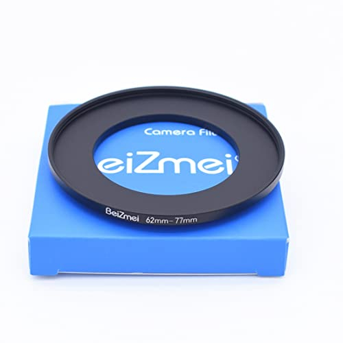 62 mm auf 77 mm Adapterring für Kamerafilter, kompatibel mit Allen 62 mm Objektiven mit 77 mm UV, ND, CPL Filter. 62 mm Objektiv auf 77 mm Filter Ring