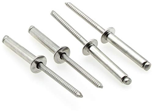 FDXGYH, rivetti ciechi in acciaio inox 3/16 x 1 pollici (4,8 x 25 mm), rivetti ciechi in acciaio inox [FDXGYH, confezione da 50]