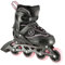 Mädchen Damen Inlineskates Nils Extreme Melody Schwarz/Lila ABEC7 Gr. 39-42 verstellbar