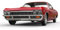 adrium Immagine acrilica 130 x 70 cm: Red Metallic Muscle Car - Vista frontale - Primo piano (52477864)