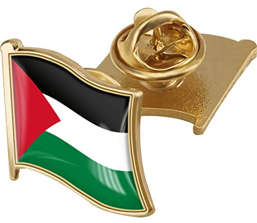 Pin de Solapa con Bandera de Palestina, Pin de Solapa con botón de Bandera Nacional de país, Pin Nacional de Palestina Gratis para Hombres y Mujeres