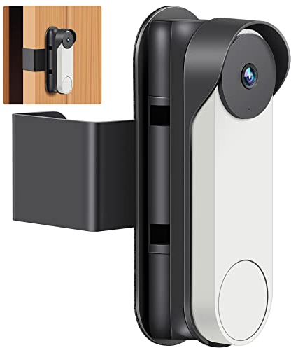 Google Video Doorbell Mount No-Drill for Google Doorbell Camera Door Holder Cover Adjustable Mounting Bracket, Google Doorbell Security System Accessories, Not Block Doorbell Sensor