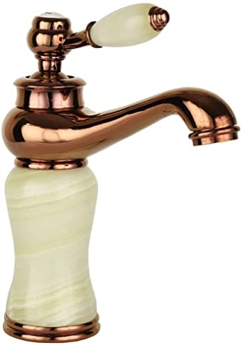 für den Heimgebrauch Einloch-Waschbecken Aufsatzbecken Wasserhahn Warm- und Kaltwasserhahn Wasserfall (Color : Color, Size : Size)