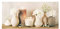 Leinwandbild XXL 115x55cm Kerzen Blumen Bild Kunstdruck Wandbild Deko Wanddeko