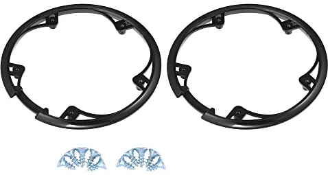 X AUTOHAUX 2uds 48 Dientes 10cm 5 Agujeros Protector de Plato de Bicicleta MTB Cubierta Rueda Cadena Negro