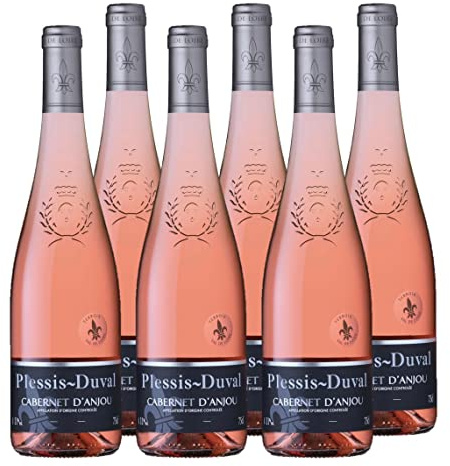 Plessis Duval Roséwein Trocken - Cabernet d'Anjou AOP (6 x 0,75 l)