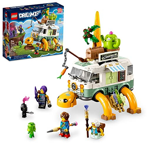 LEGO DREAMZzz Mrs. Castillo's Turtle Van 71456, 2-in-1 Bauspielzeug und Fahrzeug, Spielset mit Party-Modus oder fliegendem U-Boot-Modus, tolle Geschenkidee für 7-jährige Kinder, Jungen und Mädchen