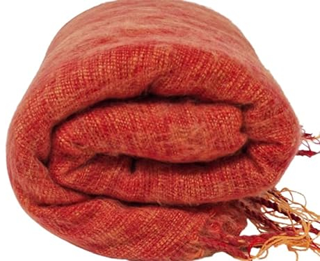 Nepalesische handgefertigte Yak-Wolldecke, weiche, übergroße Schals, Überwürfe, Meditationswickeldecke