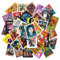 Vintage Musik Aufkleber 50pcs, Ästhetische Dekoration Vinyl Sticker für Sammelalbum, Laptop, Kinder, Teenager, Mädchen