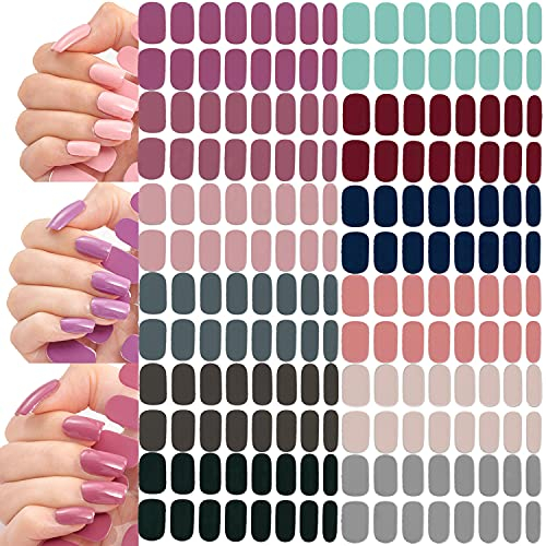 NAILDOKI Autocollant Ongle 3D Nail Stickers, Nail Art Auto-Adhésif Ongle Décalque Belle Mode Décoration pour Femmes Filles