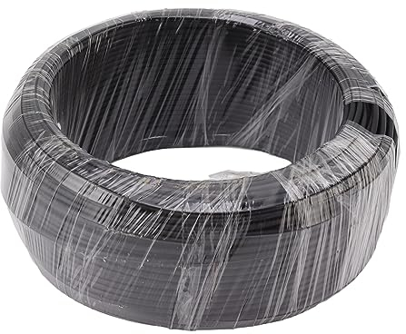 Pssopp Bonsai-Aluminiumdraht, 1 Kg Stabiler Bonsai-Formdraht für Bonzai-Bäume Im Innenbereich (schwarz) (5,0 mm)