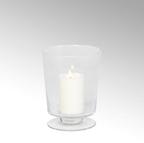 Lambert Cadiz Windlicht klein, Glas mit Blasen,H24,5 D19cm