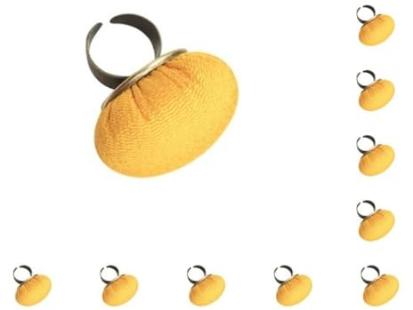 10 Set Nadelkissen Nähen Kreuzstich Schneider Needlecraft DIY Pins Halter Patchwork Haushalt Lagerung Nadelkissen Matte Ring Gelb