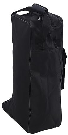 HERCHR Sac à Bottes, Tissu Oxford Noir Imperméable, Organisateur De Bottes, Sac De Rangement De Bottes Portables pour Bottes De Cowboy, Bottes De Neige
