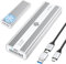 iDiskk 40Gbps 2TB NVMe SSD,External Solid State Hard Drive - Up to 3000MB/s, Thunderbolt 3 (40Gbps), USB-C (10Gbps),Compatible with USB4/3.2/3.1/3.0/2.0,Built-in Cooling Fan,m.2 nvme SSD,Sliver