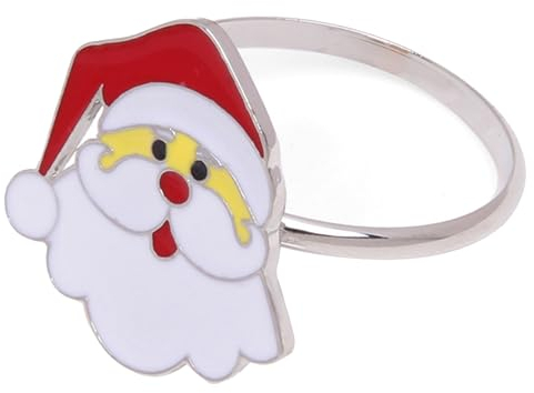 Weihnachtsserviettenring Weihnachten Serviettenring Schneemann Weihnachtsmann Baum Rentier Tischdekoration Abendessen Serviettenhalter Schnalle Xmas Party Supplies Luxus Serviettenring