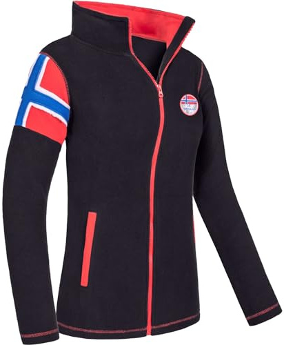 Nebulus Damen Fleecejacke REAL, warme Fleece Jacke, mit langem Full-Zip Reißverschluss