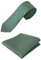 NZ NZ BRIDAL Herren-Krawatten-Set, einfarbig, Business-Krawatte und Einstecktuch für klassische Hochzeiten, B-grüner Eukalyptus, Einheitsgröße