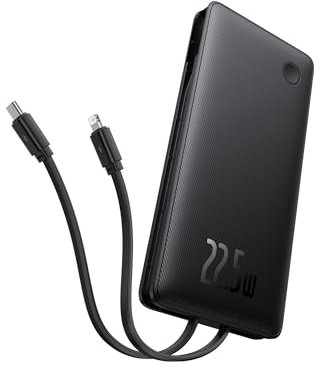 Baseus Airpow Lite Power Bank 10000mAh 22.5W Dual-Cable Cosmic Black