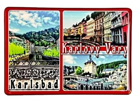 Karlovy Vary Karlsbad Tschechien Karlovy Vary Souvenir Karlsbad Magnet Tschechien Souvenir Karlsbad Reiseandenken - Geschenkartikel Karlovy Vary Fridge Magnet