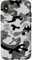 Hülle für iPhone X/XS Camouflage, Camouflage, Grau,