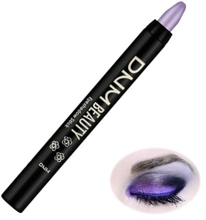 Pearlescent Eyeshadow Pencil - Violet, Blue Eyeshadow, Liquid Eyeshadow, Cream Stick for Older Skin, Cream Formula, 1Pcs, 11.8cm