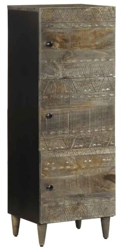 vidaXL Highboard 40x33x110 cm Massivholz Mango