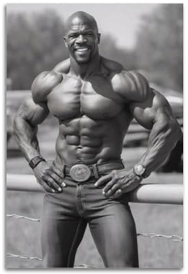 WAWYY Terry Crews Poster auf Leinwand, Wandkunst, Bild, Drucke, hängende Foto-Idee, Dekoration, Heimkunstwerke, 60 x 90 cm