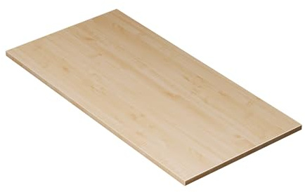KESSLER PRO Tischplatte, Spanplatte, 25mm, verstärkte Kante Ahorn 120x60 cm