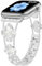Sixmoat Straps Compatible with Apple Watch Strap for Women 38mm 40mm 41mm 42mm 44mm 45mm 46mm 49mm, Bling Bracelet Designer Dressy Clover for iWatch Band Series Ultra SE 10 9 8 7 6 5 4 3 (Silver)