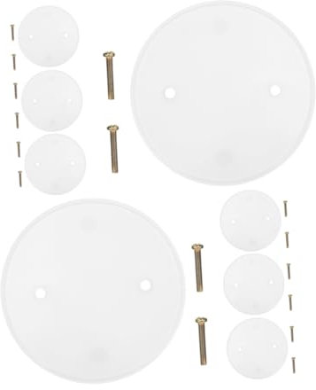 Artibetter 8pièces Cache-disjoncteur Rond Pour Plafonnier Avec Vis Plaque De Protection Électrique De Plafond Cache Évacuation Pour Maison Cache Plafond Rond Décoratif Facile à Installer