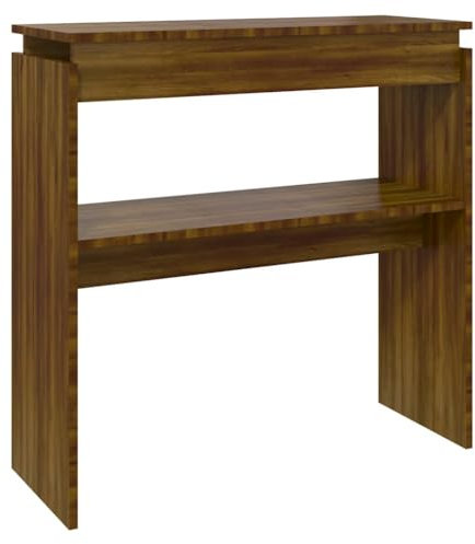 Eleganz Table console en bois aspect chêne, 80 x 30 x 80 cm, parfaite pour les petits appartements, durable et élégante