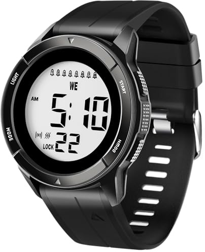 TICCI Men Unisex 8 Vibrating Alarms Watch for Elderly Seniors