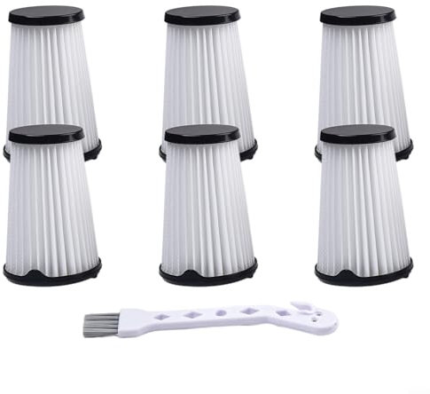 Filtri di ricambio compatibili per aspirapolvere Electrolux modelli EHVS2510AW e VS3510AR, confezione da 6