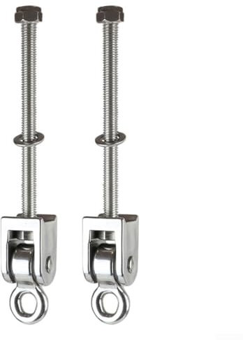 304 Edelstahl 360 ° drehbarer Stuhl-Kit, Veranda-Schaukel-Sets, für Yoga-Schaukelstuhl drinnen und draußen, langer Schaft