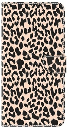 Bnvdfre for iPhone 12 /iPhone 12 Pro Case Flip Phone Cover Art Pattern Protective Card Holder with Magnetic Stand Leather Case for iPhone 12 /iPhone 12 Pro, Leopard print