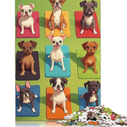 1000 Piece Dogs Doing Yoga Jigsaw Puzzles for Adults Paper Puzzles for Teenagers Gifts Unique Home Decor And Gifts 1000pcs (75x50cm)
