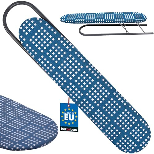 KOTARBAU® Ärmelbügelbrett, Ärmelbrett, Bügelbrett für Ärmel 50 x 11 cm | zum Bügeln von Hemden, oder Blusenärmeln Kleines Bügelbrett, Schutzhülle, Blau