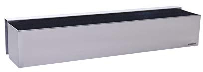 VIVANNO Blumenkasten Balkonkasten Pflanzkasten V2A Edelstahl Binox - 17 x 100 x 17 cm