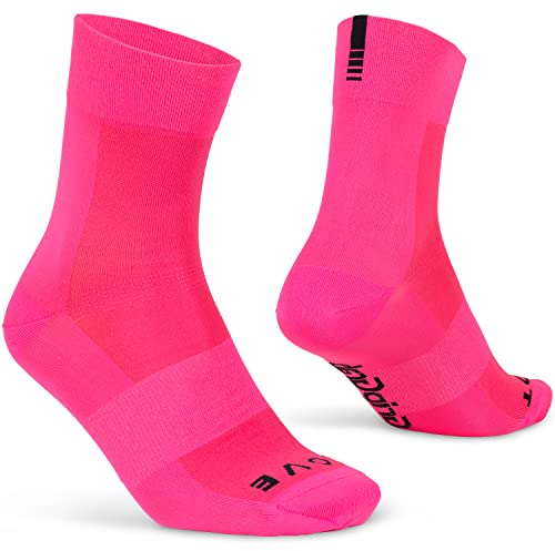 GripGrab Chaussettes Été Légères SL Performance Eyecatching 2 Longueurs Chaussettes de Cyclisme Vélo de Course VTT