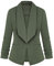 MINTLIMIT Women's Office Blazer Jacket Open Front(Army Green,Size L)