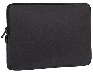 RIVACASE ECO Laptophülle 14 Zoll - 35.5 x 25.8 x 3 cm - Notebook Hülle für Damen und Herren - Wasserabweisende MacBook Hülle - Computertasche für Arbeit Uni Reisen