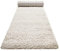 Teppich - Läufer, nachhaltig, modern, einfarbig, kuschelig weich und sehr flauschig, Hochflor bestens geeignet für Wohnzimmer, Schlafzimmer, Kinderzimmer, Matteo (80 x 150 cm, Creme Beige)